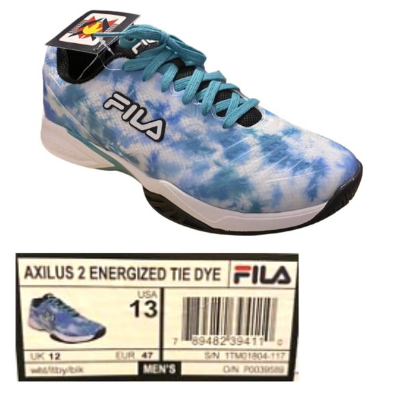 ❌Sold❌ Fila Axilus 2 Energized Size 13 Ortholite Insole Tie Dye 1TM01804-117 Sn… - Picture 2 of 6